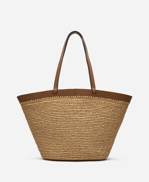 Cesta em papel entrançado para mulher