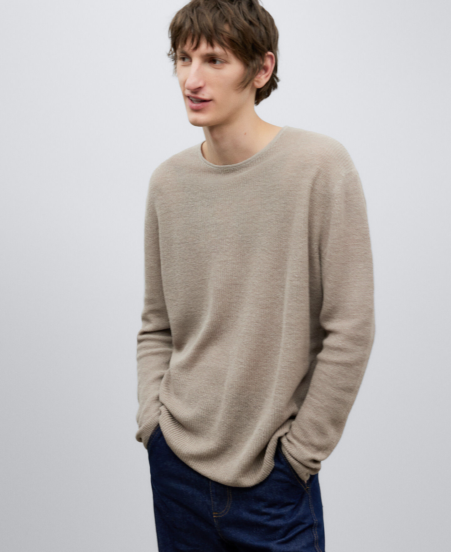 Pull en cheap lin homme