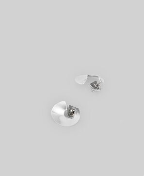 Small circular earrings woman