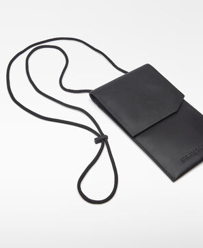 Porta-telemóvel em pele para homem