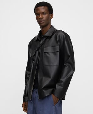 Chaqueta piel cuello italiano