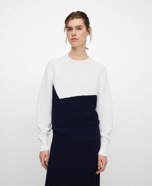 Jersey bicolor punto estructura