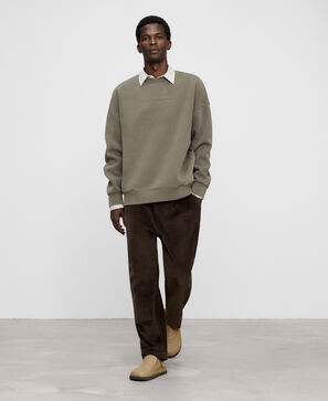 Relaxed fit washed-effect sweatshirt