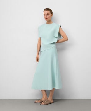 Jersey punto piezas laterales mujer