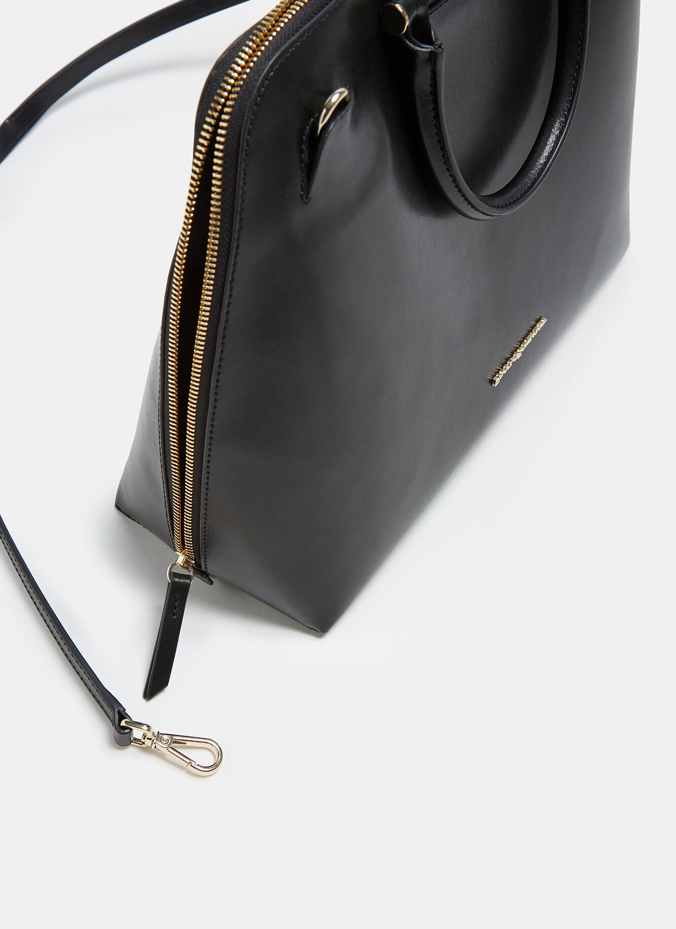 Citybag en vaqueta brillo