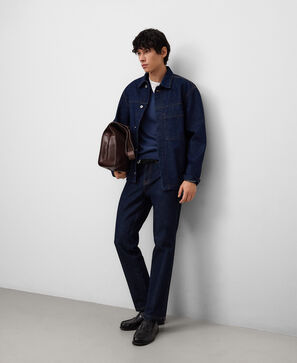 Merino wool V-neck sweater man