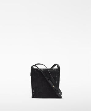 Quadratische Umh&auml;ngetasche in Rot