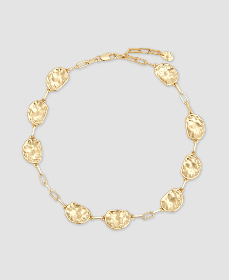 Zinc and brass necklace