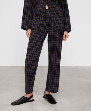 Tailored checkered trousers