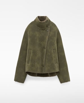 Double-faced cross-over jacket