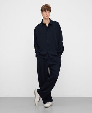 Oversize-Hemd mit Spread-Kragen