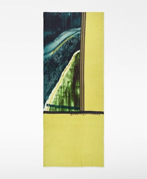 Chal estampado lana merino mujer