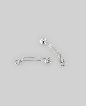 Pendientes torsionados mujer