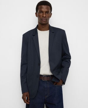 Blazer mit Mikro-Karomuster