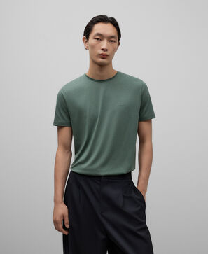 Camiseta lyocell y algod&oacute;n hombre