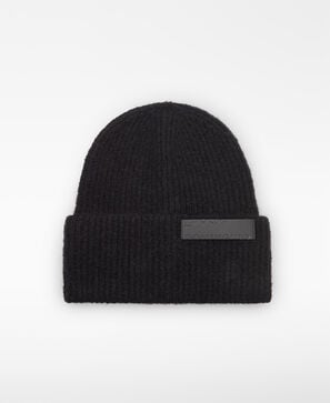 Gorro beanie punto canalé mujer