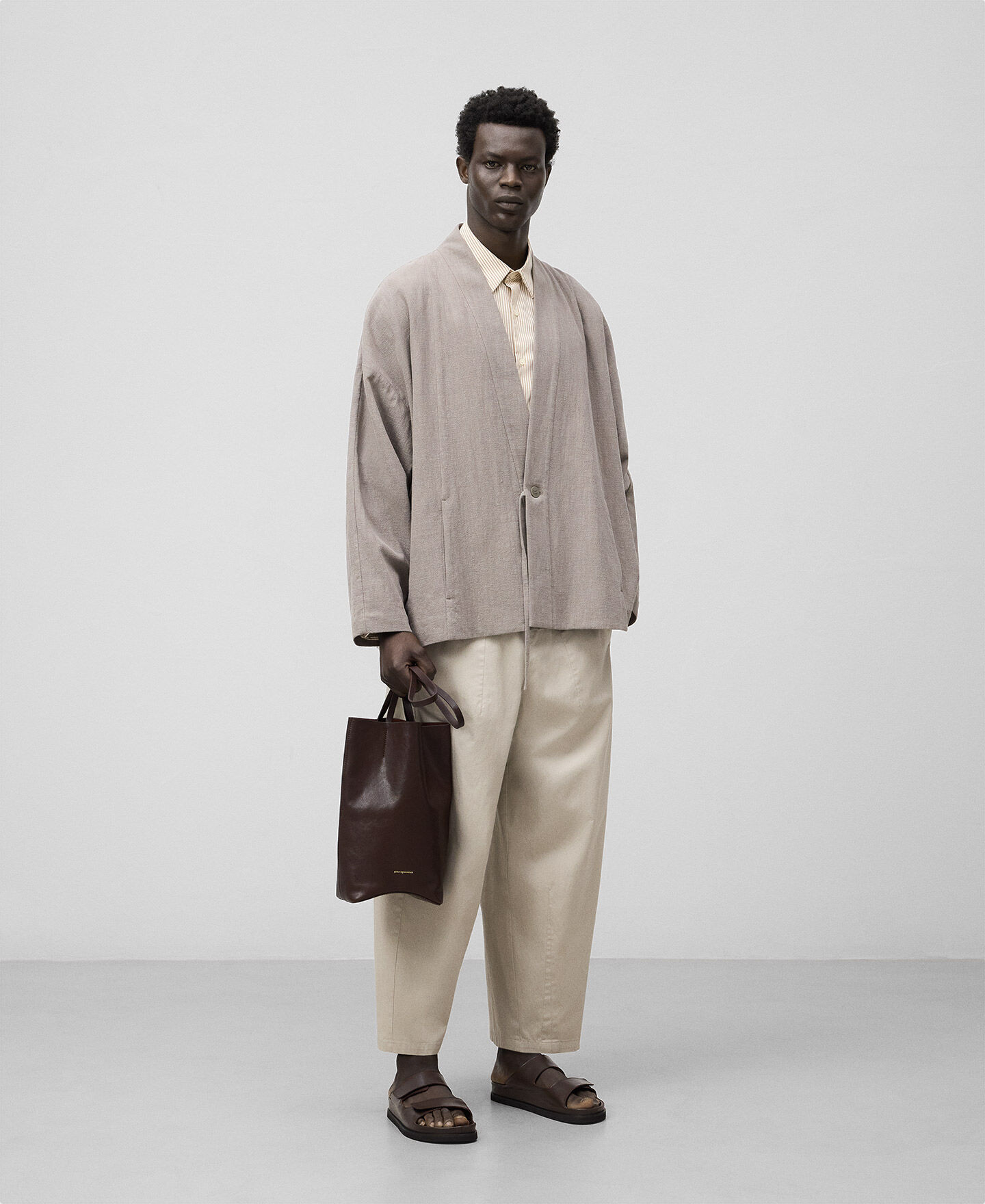 Combined sleeves kimono-style jacket man | AD Europa