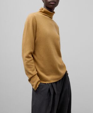 Merino wool turtleneck sweater woman