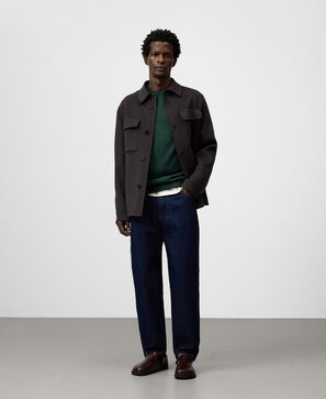 Regular fit crew collar sweater man