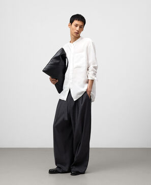 Chemise à poches en lin européen homme