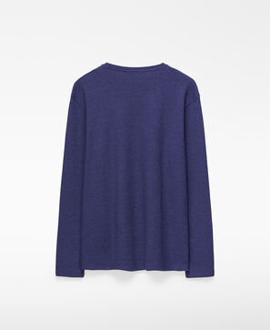 Microtexture long sleeve T-shirt