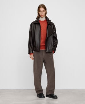 Micro-corduroy regular chino trousers