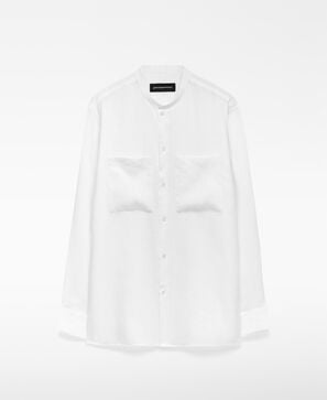 European linen shirt with pockets