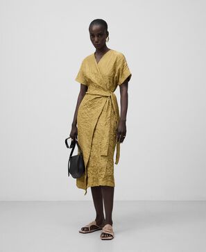 Midi wrap dress woman