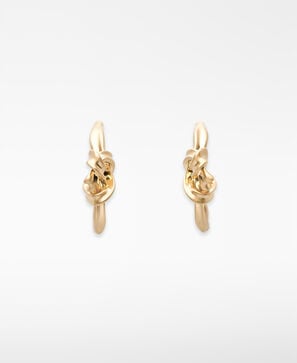 Metal knot earrings