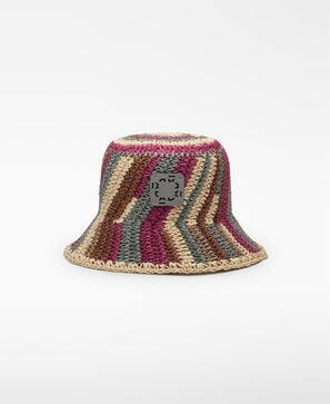 Paper multicolored bucket hat