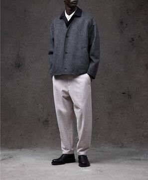 Chaqueta doble capa hombre