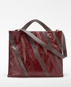 Ori&oacute;n Maxi-Shopper aus Patchwork-Leder