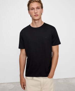 Cotton and lyocell regular fit T-shirt