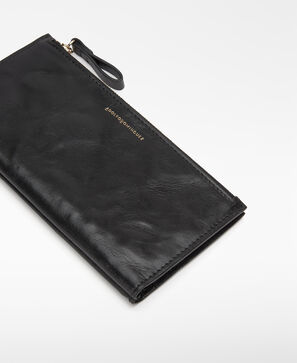 Ori&oacute;n washed leather long wallet