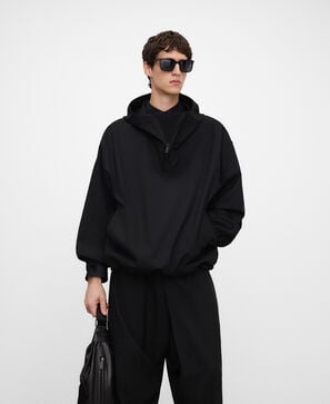 Chaqueta capucha cremallera hombre