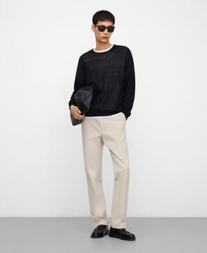Cotton regular fit chino trousers