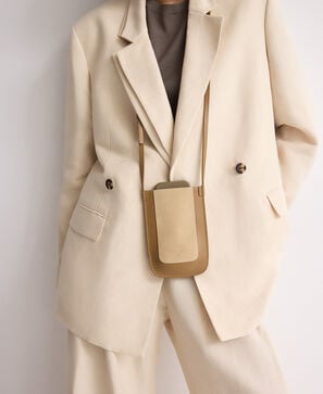 Dorna suede mobile phone holder woman