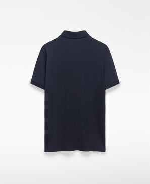 Organic cotton piqué polo shirt man