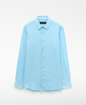 European linen regular fit shirt