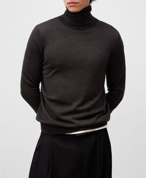 Merino wool turtleneck sweater