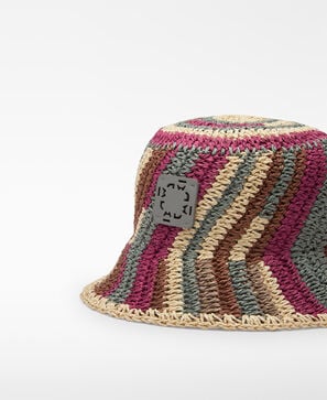 Paper multicolored bucket hat
