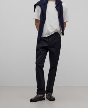 Cotton twill chino trousers