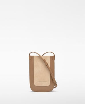 Dorna suede mobile phone holder woman