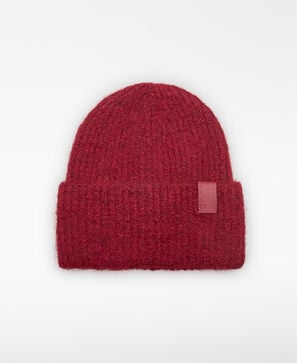 Gorro beanie punto canalé mujer