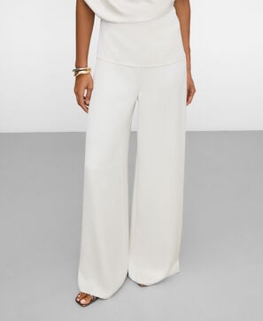 Satin palazzo trousers