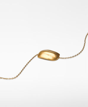 Metal piece chain bracelet woman