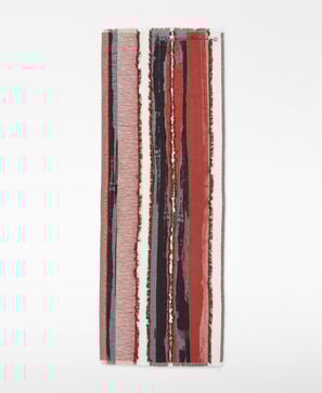 Organic cotton jacquard striped scarf