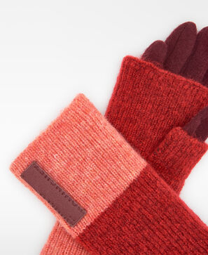 Guantes tricolor convertibles punto