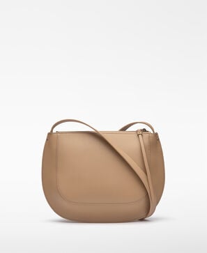 Sac &agrave; bandouli&egrave;re moyen Dorna en cro&ucirc;te de cuir