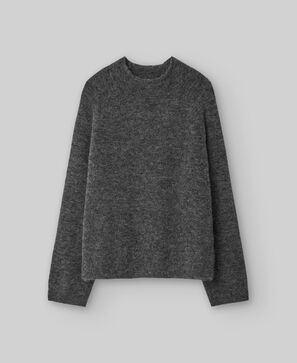 Alpaca blend knit sweater woman